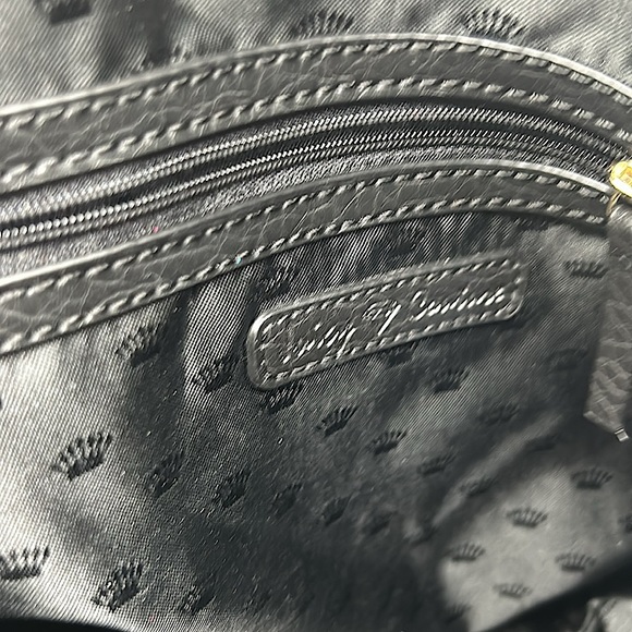 Juicy Couture Y2K Vintage Blue/Pink Glitter Velvet Tote Handbag Purse 👛 👛 - Picture 9 of 9